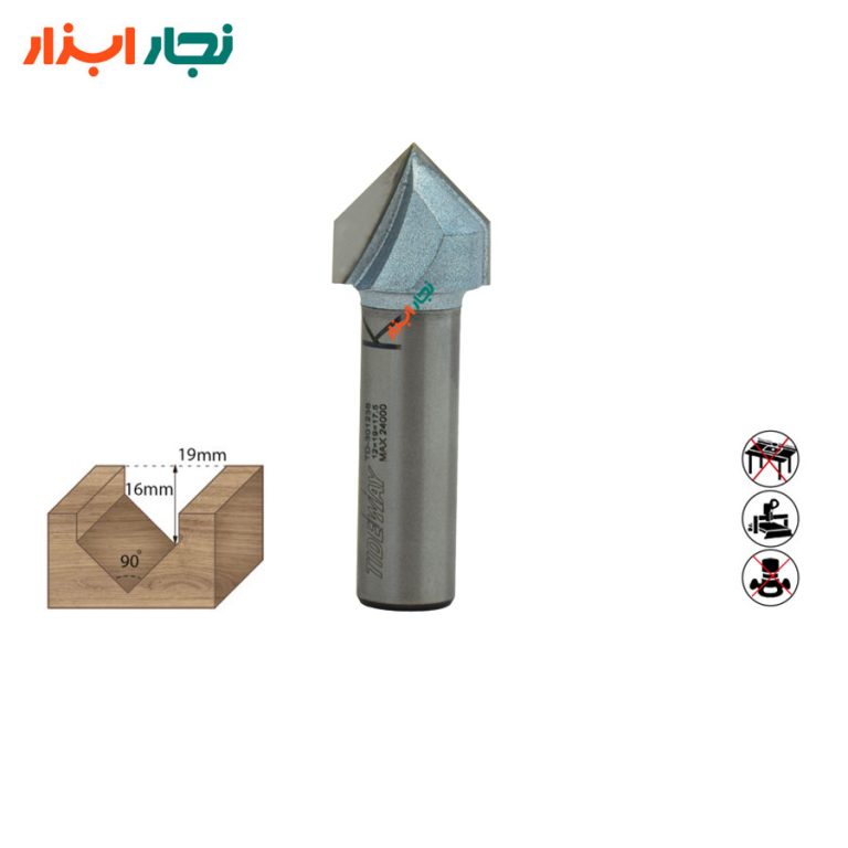 جزئیات تیغ وی بیت 90 درجه TD-301238 تایدوی برای حکاکی چوب و MDF