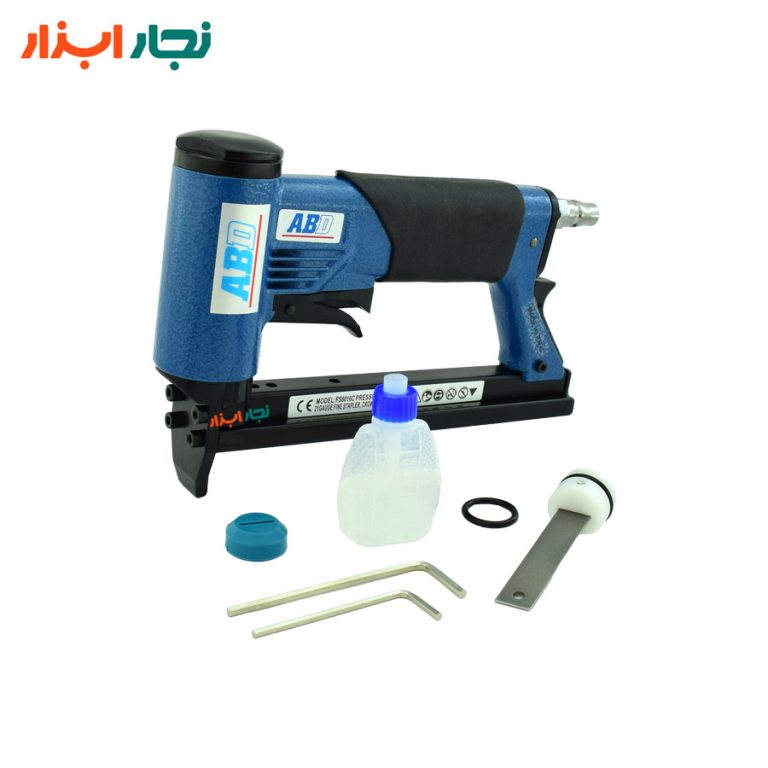 منگنه‌کوب بادی ABD FS8016C همراه لوازم جانبی – تیغه، پیستون، لاستیک ضربه گیر و روغن‌دان