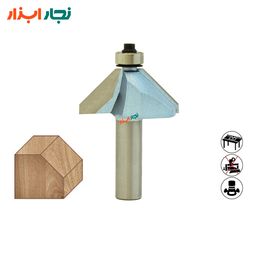 تیغ پخ لبه اورفرز شفت ۱۲ تایدوی مدل TD_501221 تیغ پخ لبه اورفرز شفت ۱۲ با بلبرینگ تایدوی TD_501221