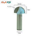 نمودار ابعاد تیغ TD-201268 — Ø25.4mm، R12.7، عمق کارگیر 15mm