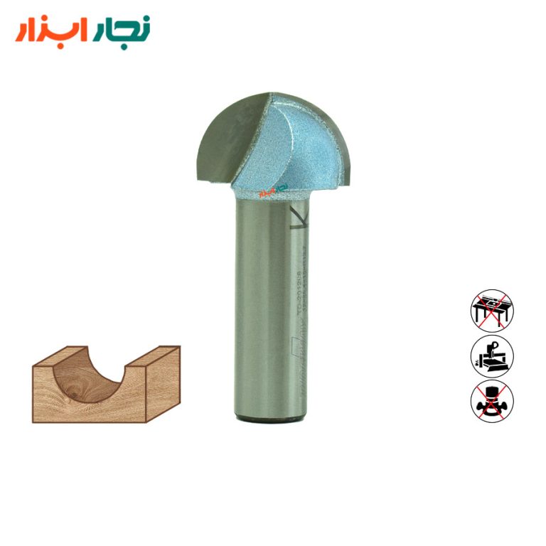 تیغ شیارزن انگشتی تایدوی TD-201268 — قطر 25.4mm، R12.7، شفت 12mm