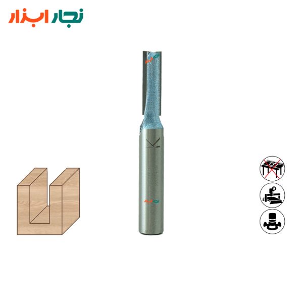 نمای روبروی تیغ شیارزن تایدوی TD-101803 با قطر ۸ و کارگیر ۲۰ میلی‌متر