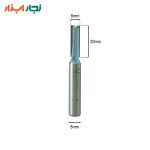 تیغ شیارزن تایدوی مدل TD-101803 نمای ابعاد واقعی — قطر ۶ میلی‌متر، کارگیر ۲۰ میلی‌متر، شفت ۸ میلی‌متر
